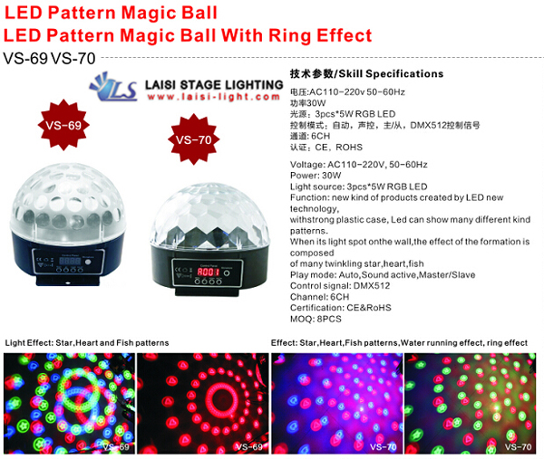 LED图案水晶魔球/LEDLED图案水晶魔球带环效应